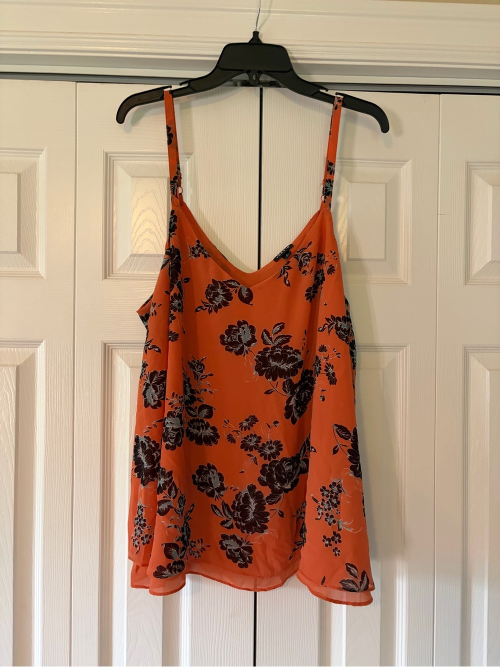 torrid Orange Floral V-Neck Camisole